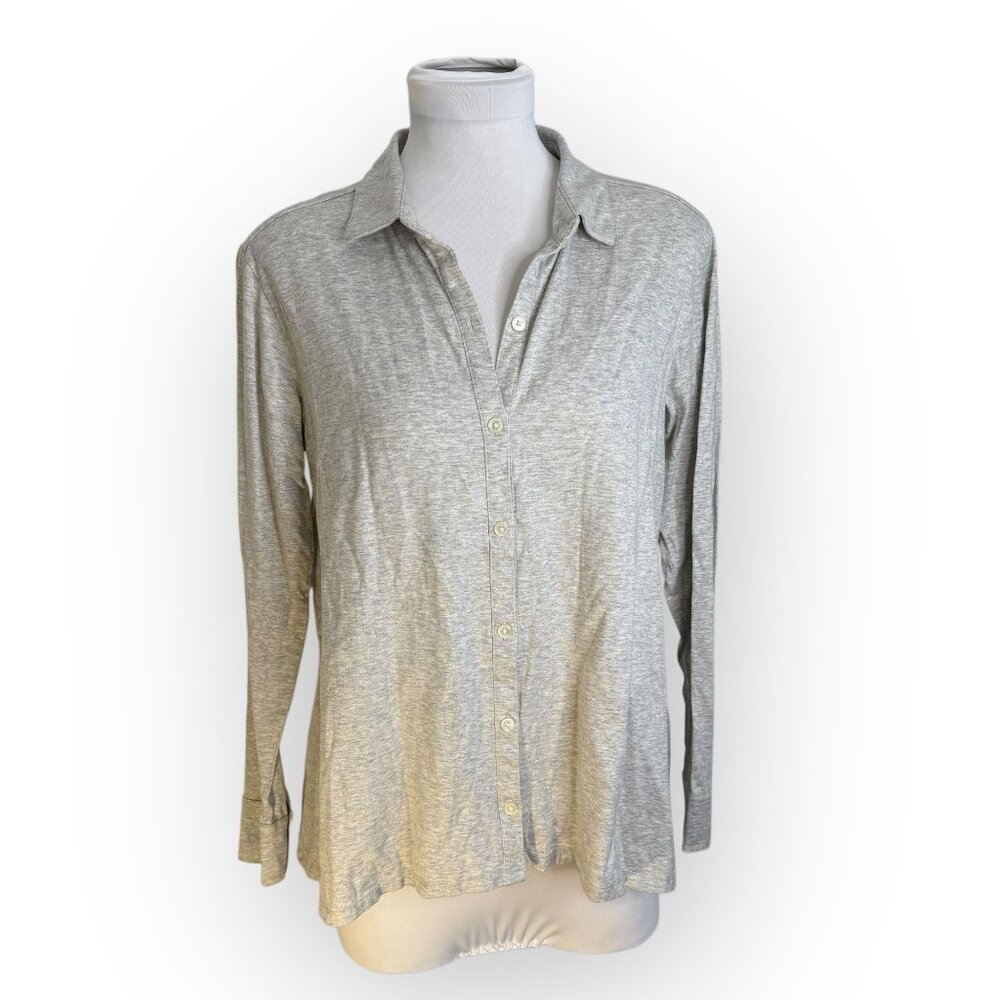 Banana Republic Soft Knit Long Sleeve Button Up